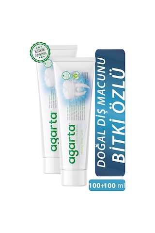 Agarta Doğal Bitki Özlü Diş Macunu 2 x 100 ML
