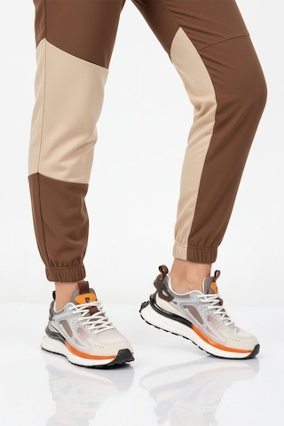 Pierre Cardin Beyaz Kahve Fileli Hafif Esnek Hafızalı Taban Unisex Spor Ayakkabı Pcı-10106 G Beyaz-kahve