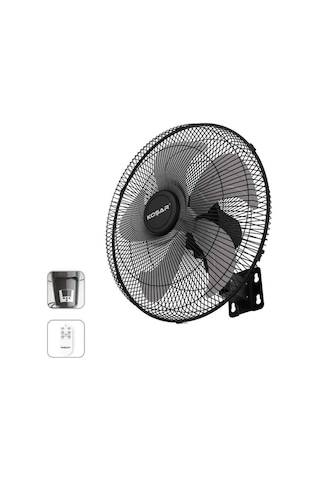 Koşar Ksv-dk500 Sanayi Tipi Vantilatör Duvar Tipi Uzaktan Kumandalı 50 Cm