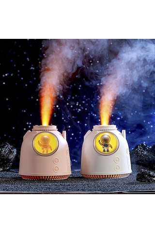 Enjoyplus Sx-e338 Usb Mini Dönüş Kabin Nemlendirici Masaüstü Hava Nemlendirici Gece Lambası Pembe