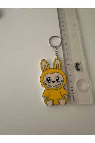Lavubu Anahtarlık Sevimli Canavar Serisi 8cm Sarı