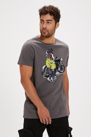Bad Bear Fave T-Shırt Asphalt Erkek Tişört K.Gri S-Xxl 001