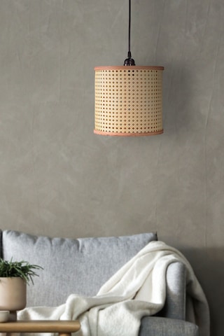 Istanbul Serisi Riva Hazeran Avize Sarkıt 25cm Ahşap