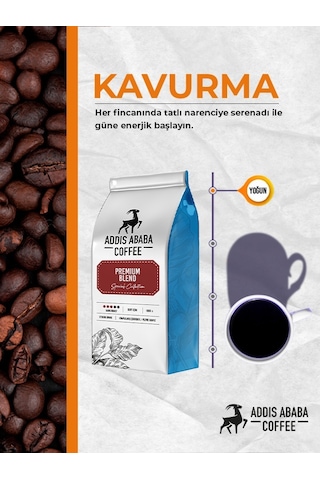 Addis Ababa Coffee Premium Blend Çekirdek Kahve 1 KG