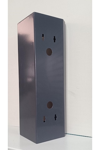 Açılı Diafon 15 x 35 x 10.5 Zil Paneli Metal Yön Çevirme Ve Koruma Kutusu Antrasit