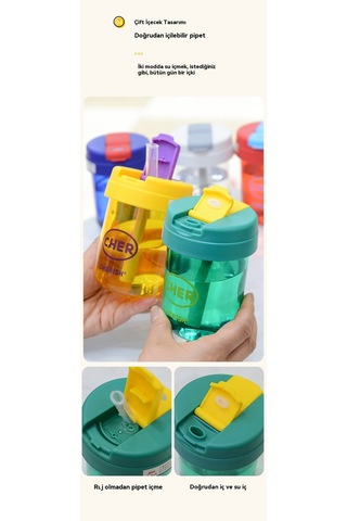 Jian Fan Yazöğrencisi Taştır Plastik Bardakkırmızı Kırmızı