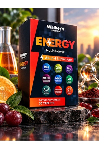 Energy Nadh Power 30 Tablet - 3 Lü Paket Nadh, Nmn, Q10 & Magnezyum