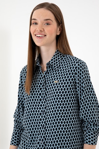 U.s. Polo Assn. Kadın Lacivert Gömlek Desenli 50317243-vr033 Lacivert