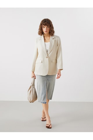 Lcw Vision Bej Kadın Blazer Ceket