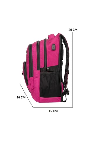 Relaxion 2227 Yarasa Sırt Çantası - Pembe