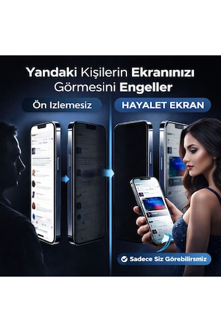 Ferro iPhone Uyumlu 16e 5d Hayalet Ekran Koruyucu - Aparatlı Kolay Uygulama - 9h Tam Kaplama Full Cam