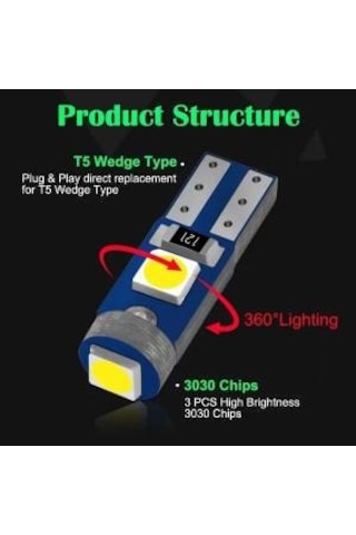 Sewick T5 Led Ampul 5 Adet Beyaz N11.4121