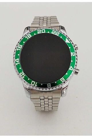 Rolex Model Hareketli Kadran Gümüş-yeşil Saat Gümüş-yeşil - 96538797 Çok Renkli