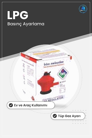 Lpg Regülatör Plastik Gövdeli Dedantör Tüp Gaz Basınç Ayarlama Ev