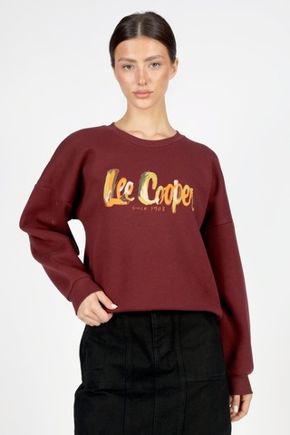 Lee Cooper Tila Kadın O Yaka Sweatshirt Bordo-20061-bordo Bordo