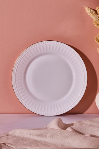 Roma Opal Pasta Tabağı 18 Cm Beyaz Beyaz