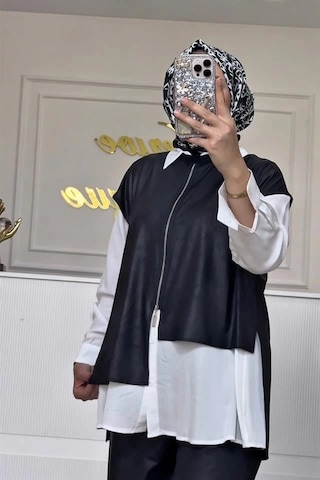 Nurcan Çetin 25616 Deri Takım Siyah