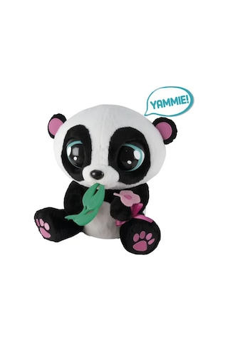 İnteraktif Peluş Sesli, Hareketli Ve Aksesuarlı Oyuncak Yoyo Panda Çok Renkli
