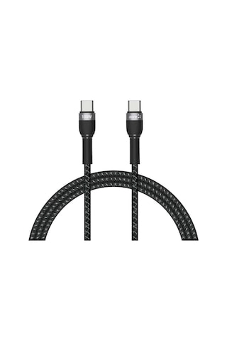 Mobilefix Siyah Shira Serisi Type-c To Type-c Pd Kablo 1 Metre