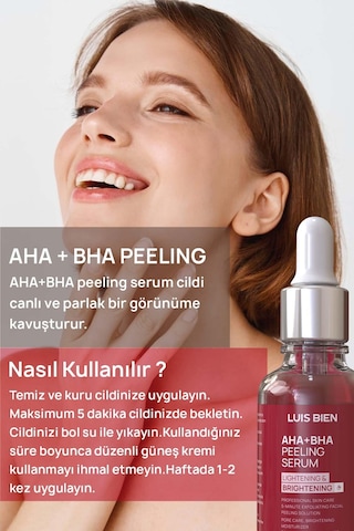 Luis Bien Aha-Bha Cilt Tonu Eşitleyici Kırmızı Peeling Serum 30 ML
