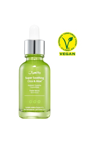Jumıso Super Soothing Cica & Aloe Facial Serum Yatıştırıcı Etkili Cica & Aloe Vera Özlü Yüz Bakım Serumu 30ml