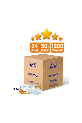 Oxy Narenciye Kokulu Islak Mendil 24x50 Lı Paket