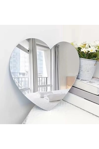 Durukar 30x30 Cm Kırılmaz Pleksi Dekoratif Duvar Aynası - Modern Organik Form 1. Sınıf Akrilik Ayna Çok Renkli