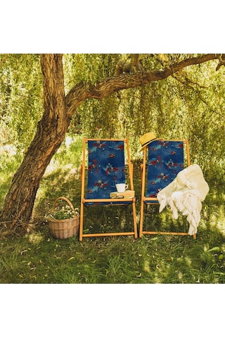 Bluehomeconcept Adawall Home Blue Superman Şezlong