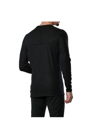 Mizuno Premium Merino Wool Crew Erkek Termal Ve Yün İçlik Siyah Çok Renkli