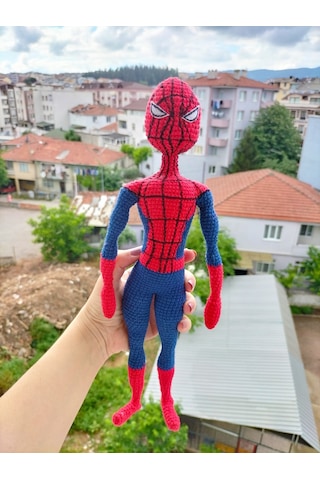 Amigurumi Spiderman Örümcek Adam Mervel Karakter Hediyelik Oyuncak