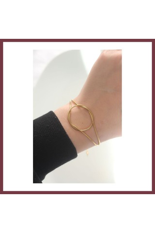 Storeşahin 316l Çelik Gold Renk Düğüm Model Bileklik Shn0720