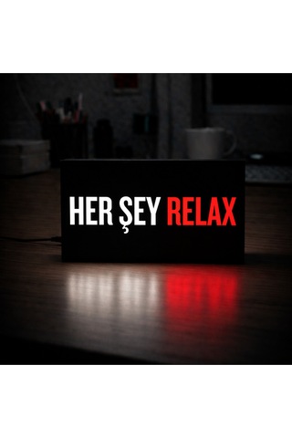 Masa Lambası - Her Şey Relax Adaptörlü Dekoratif & Hediyelik Lamba Çok Renkli