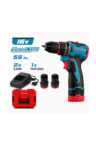 1046 Cat Power Kömürsüz Akülü Vidalama Li-ion 16v 2.0 Ah 1046 Cat Power Kömürsüz Akülü Vidalama Li-ion 16v 2.0 Ah