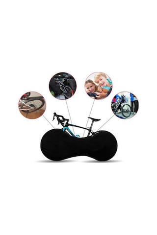 Siyah Sıcak, Bisiklet Toz Geçirmez Kapak Tekerlekler Çerçeve Kapak Anti-toz Çizilmeye Dayanıklı Koruyucu Kapak Bisiklet Koruyucu