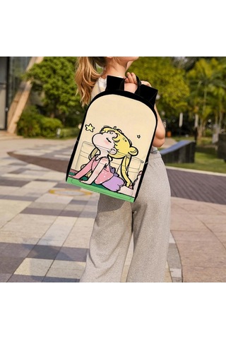 Trendooze Uygun, Siyah Siyah Sırt Seyahat, Sailor Organizasyon Moon Kawaii Karikatür, İş İnç İle, İçin, Genç, Dizüstü Çoklu Cf94 Çantası, Çalışması Bölmeleri Bilgisayara 15.6 Di Siyah