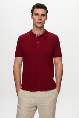 D's Damat Ds Damat Regular Fit Bordo Pike Dokulu %100 Pamuk Kıvrılmaz Polo Yaka Nakışlı T-shirt 4HC14ORT51000 Bordo