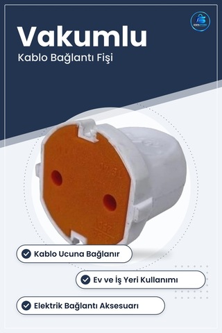 Dişi Fiş Mimoza Vakumlu Elektrik Tesisat Malzemesi Ev Kablo Bağla