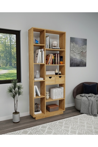Arnetti Luma 10 Raflı Dolaplı Kitaplık Safirmeşe