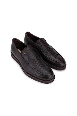 Tamer Tanca Erkek Hakiki Deri Loafer Ayakkabı 1008 3502 Erk Ayk Sk25-26 Kahve Dr/yln Kahverengi