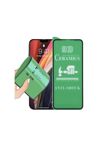 Apple Uyumlu iPhone X Ekran Koruyucu Seramik Nano Cam Esnek Tam Full Kaplayan Kırılmaz
