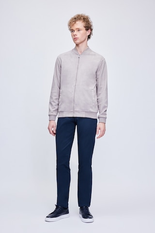 Hatemoğlu Gri Regular Fit Bomber Yaka Mevsimlik Mont 35123023d003 Ag1 Gri