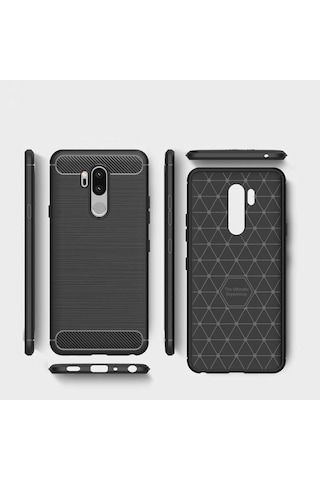 LG Uyumlu G7 Kılıf Zore Room Silikon Kapak Lacivert