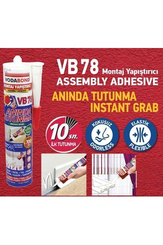 Korniş Yapıştırıcı Montaj Silikonu Beyaz 420 Gr N11.1607