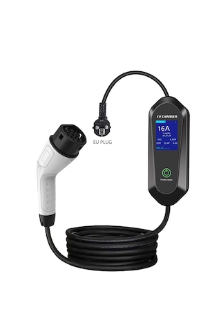 Ev Charger 3,5 Kw 5 Metre Taşınabilir Elektrikli Araç Şarj Cihazı 3.5 KW