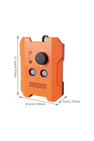 Willowhaven Turuncu Siyah Havai Köpek Havlama Kontrol Cihazı Ses Dalgası Teknolojili İç Ve Dış Mekan