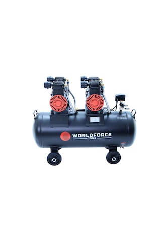 Worldforce 100 L 8 Bar Sessiz Ve Yağsız Hava Kompresörü 4 Piston