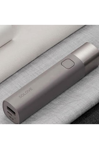 Mor Xiaomi Solove El Feneri X3 Usb Tip-c Şarj Edilebilir Elektrikli Torch Parlaklık Edc El Feneri 3000 Mah Güç Bankası Mini Led Torch Mor