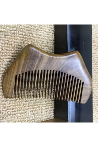 Ahşap Sandal Ağacı Gugu Masaj Yüz Masaj Gua Sha Saç Tarağı Model 8