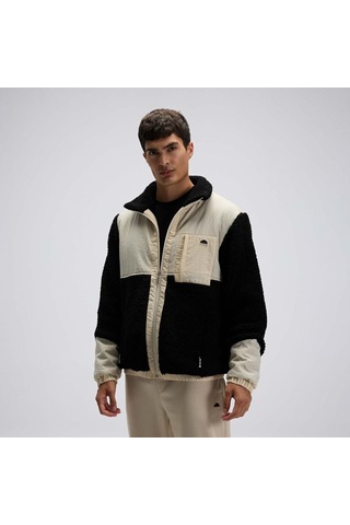 Ellesse Em511-bk Fermuarlı Polar Erkek Mont - Bej / Siyah Bej - Siyah