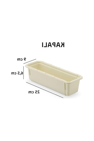 Ayarlanabilir Mini Çekmece Organizer, Krem Renkli Açık Bej